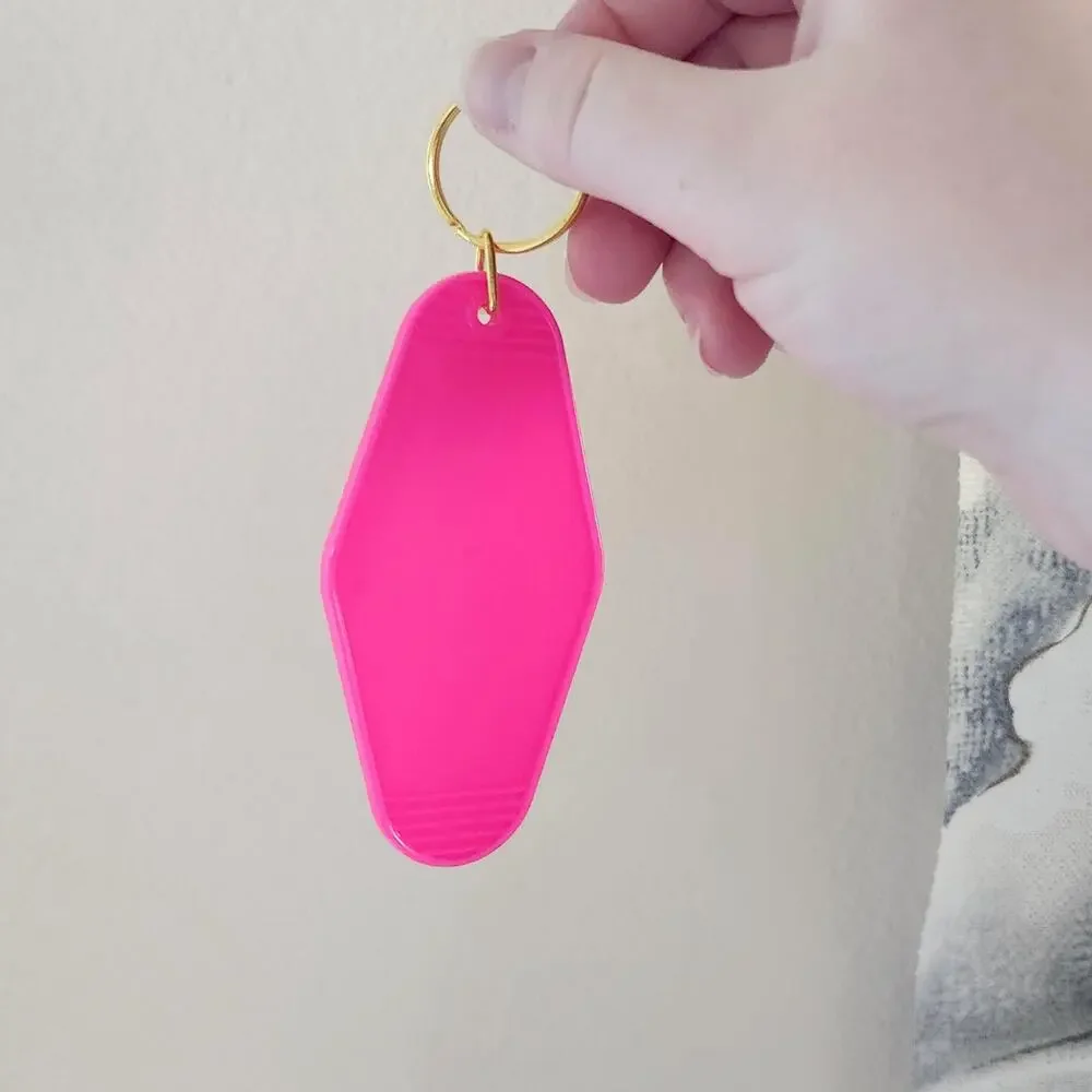 Custom Motel Keychains Car Accessories Customizable Gift Travel Summer Road Trip